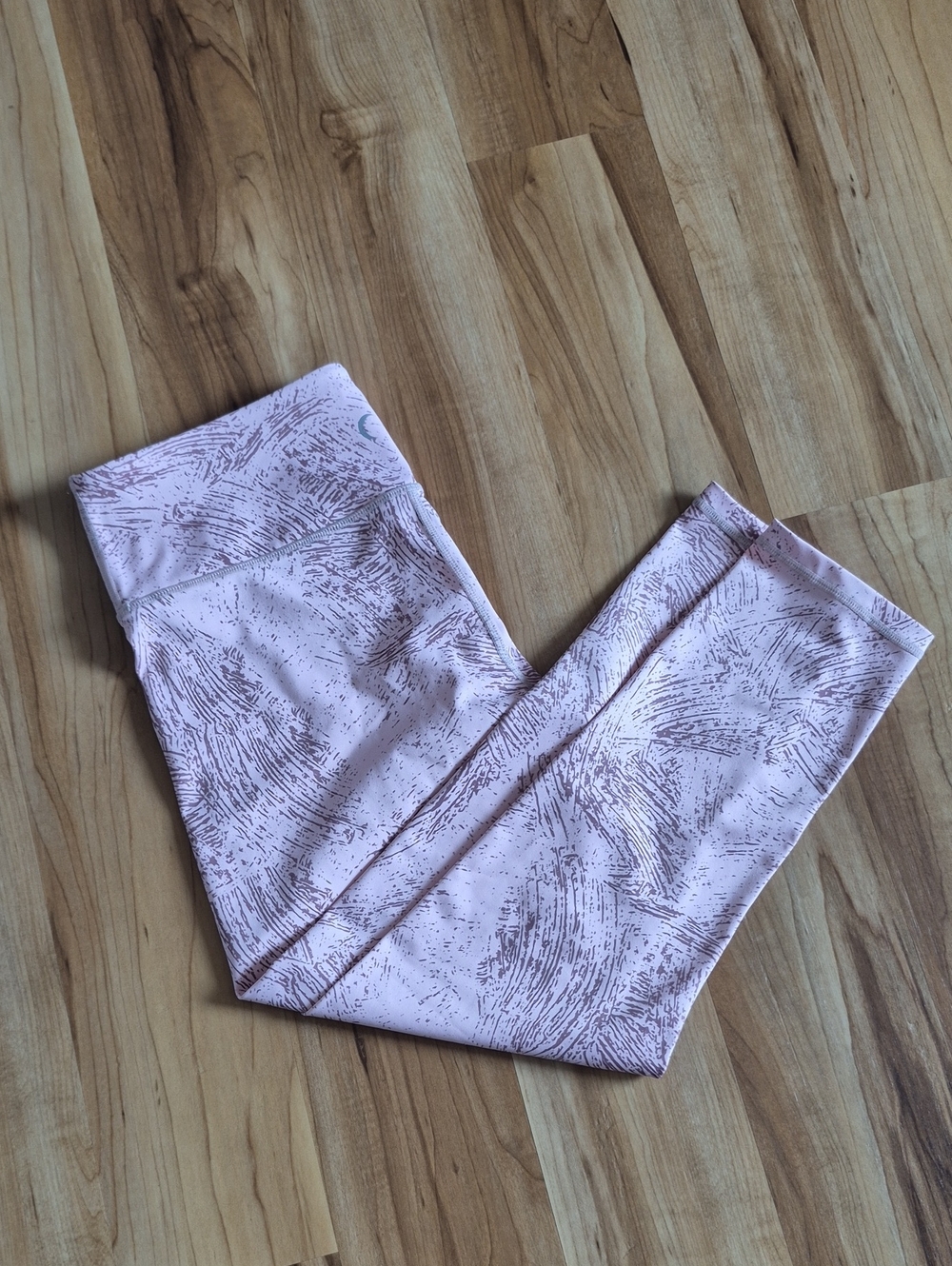 ZYIA Light Pink Abstract Print Leggings